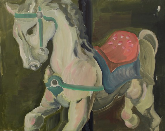Pegasus, 2019, Oil on Board, 50 x 40cm