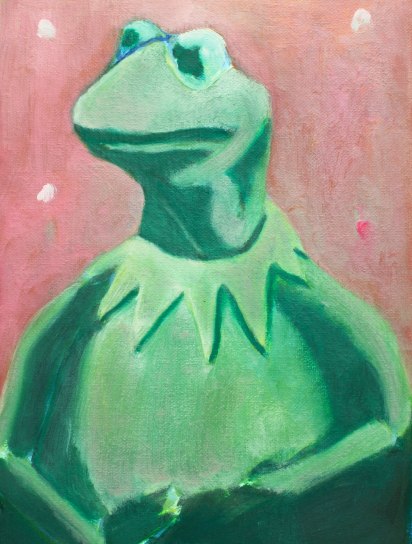 Puppet, Oil on Linen, 2022, 35 x 25cm